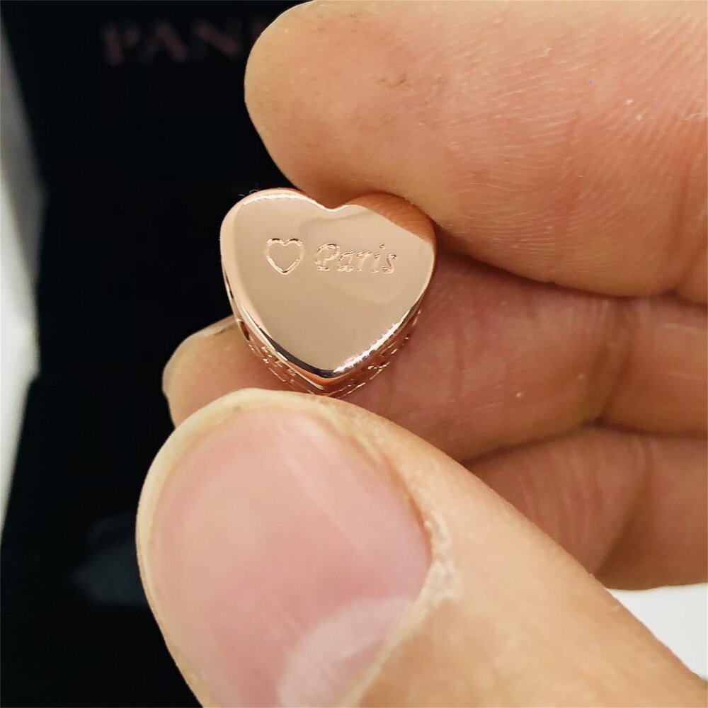 ✨🔥PPandora Paris Heart Charm Bead Pendant I Love Paris Charm